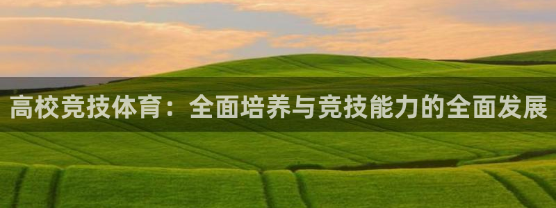 ug环球官网注册：高校竞技体育：全面培养与竞技能力的全面发展